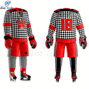 Uniforme Profesional de Hockey sobre Hielo, Jersey y Pantalones Cortos Personalizados para Equipo, Kit de Hockey sobre Hielo con Impresión por Sublimación para Entrenamiento - Product Image 5