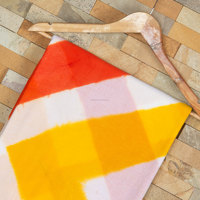 Fil peigné en tissu de coton teint par cravate biologique de qualité supérieure multicolore doux et respirant pour les vêtements pour femmes et garçons