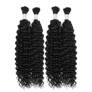 Perruque Full Lace Cheveux Remy Longs Bouclés Densité 150% Noir Naturel Dentelle Transparente Cheveux de Bébé Taille Personnalisable - Product Image 3