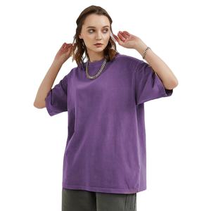 เสื้อยืดผ้าซักแบบเป็นกรดสำหรับผู้ชายผ้าฝ้าย100% ทรงหลวมพิมพ์ลายโอเวอร์ไซส์ใส่ได้ทั้งชายและหญิง - Product Image 1