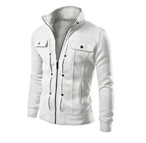 Men's <b>Suede</b> Shirt <b>Jacket</b> Stand Collar Zipper Closure Solid Color Casual Autumn polyester Regular Fit - Product Image 4