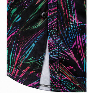 Chemise décontractée pour homme à motif floral, en tissu léger en mélange de coton, avec coutures de qualité supérieure et design estival élégant - Product Image 5