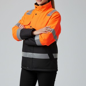 Chaqueta de Trabajo Reflectante de Alta Visibilidad, Ropa de Seguridad Impermeable y Resistente al Viento para Trabajos al Aire Libre - Product Image 5
