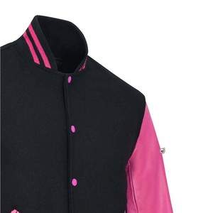 Veste Letterman sur mesure, veste bomber universitaire, corps en laine, manches en cuir, logo brodé pour hommes et femmes - Product Image 4
