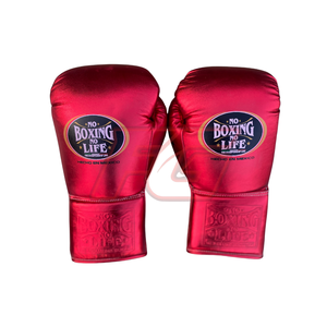 ชุดชกมวยระดับพรีเมียม No Boxing No Life ถุงมือหนังวัวแท้ สำหรับฝึกซ้อมและแข่งขัน ระบายอากาศได้ดี ซับเหงื่อ ยืดหยุ่น กระชับมือ - Product Image 5