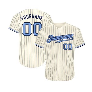 Retro Design With Tackle Twill Logo Embroidery High Quality New Premium Quality Baseball Jersey/ Shirt - Product Image 5