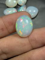 Gema de Ópalo Etíope Natural para Anillo de Boda, Corte Oval y en Forma de Pera, Multicolor, B U GEMS, Certificado por Terceros, 2-7 Quilates, Mejor Precio