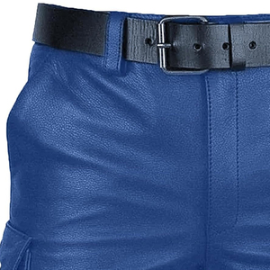 Shorts en cuir PU de haute qualité, nouvelle collection, vêtements de mode personnalisés, service OEM/ODM, fournisseur fiable, tendance, pour hommes. - Product Image 4