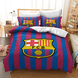 OEM/ODM Popular Team Logo <strong>Duvet</strong> <strong>Cover</strong> 3D Printing Polyester 3pcs Pillowcase Home Textile Bedding Set - Product Image 4