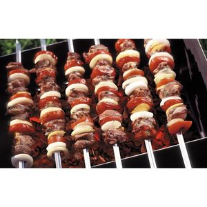 Ensemble de brochettes de barbecue réutilisables en métal pour grillades, outils de cuisine - Product Image 4