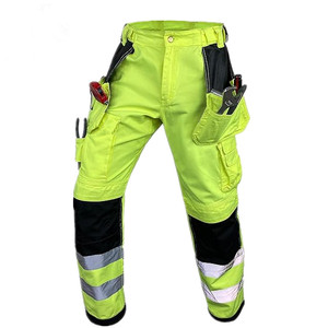 Pantalon de travail de sécurité haute visibilité réfléchissant personnalisé avec logo sur mesure - Product Image 6