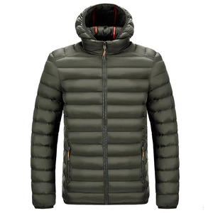 New Men's Long Style Waterproof Down Puffer Jacket Hooded <b>Bubble</b> <b>Coat</b> for Winter Outdoor Fabric Material Wholesale - Product Image 6