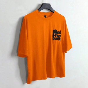Camiseta de Algodón de Alta Calidad con Estampado 3D en Relieve, Cuello Redondo, Talla Grande, Camisetas Personalizadas para Hombre con Logotipo en Relieve - Product Image 2