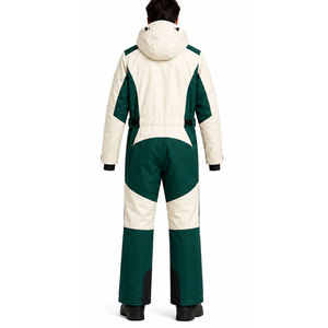 Traje de esquí personalizado de una pieza para hombre, impermeable, aislado, para snowboard, ropa de esquí para deportes de invierno, a prueba de viento, para la nieve. - Product Image 4