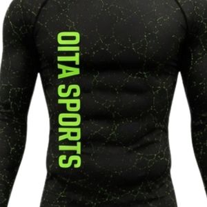 Black Long Sleeve Compression <b>Shirt</b> Athletic Training Gym Workout Breathable Quick Dry Performance Sportswear Custom Activewear - Product Image 6