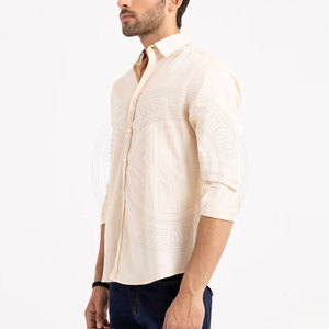 Slim Fit Button <b>Down</b> Shirt Stretch Fabric Comfortable Movement Stylish Daily Wear Option - Product Image 2