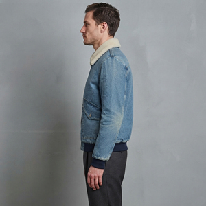 Top Trending article Acid wash <b>Custom</b> <b>Denim</b> <b>Jacket</b> for man 100% Cotton Vintage wash Windproof men's <b>jacket</b> with side pockets - Product Image 5