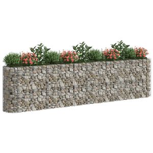 Jardinera Elevada Gabion de Acero Galvanizado Plateado, Contenedor de Plantación Extra Grande y Duradero para Exteriores - Product Image 5