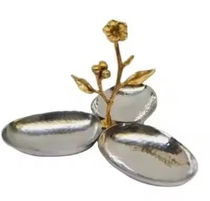 Contemporary Home Metal Dry Fruit Bowl Elegant Snack Serving Dish Decorative Tableware Gift Product - Product Image 4