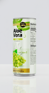 Boisson à l'aloe vera en gros OEM/ODM avec jus de pamplemousse et pulpe d'aloe vera véritable, faible teneur en sucre |   Boisson rafraîchissante en canette de 250 ml - Product Image 2