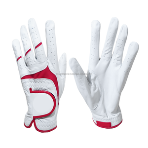 Guantes de golf para zurdos personalizados para hombres y mujeres de alta calidad transpirable cuero genuino Spandex Cabretta Material deportes - Product Image 6