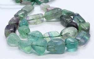 Natural Multi Fluorite Smooth Uneven Shape Nuggets <b>Beads</b> 9-11MM Fluorite Gemstone <b>Beads</b> 16 Inch Tumbled Fluorite <b>Beads</b> Wholesale - Product Image 3
