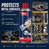 Spray de aceite penetrante 4X, eliminador de óxido, lubricante, desenredante de tornillos, anticorrosión, piezas metálicas, cuidado de vehículos y maquinaria
