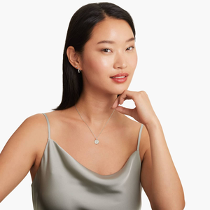 Elegante Collar de Cadena de Plata de Ley 925 con Brillantes Diamantes de Moissanita, Joyería Minimalista de Estilo Fino, Regalo para Mujer - Product Image 5