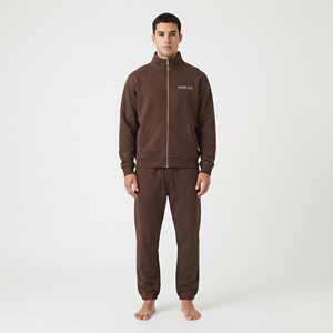 Conjunto Deportivo de Dos Piezas para Hombre, Chaqueta de Entrenamiento con Cierre Completo y Cuello Alto, Pantalones Deportivos, Ropa Deportiva Personalizada al por Mayor - Product Image 5