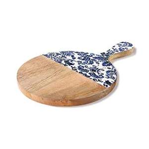 Tabla de Cortar de Madera Premium Ecológica, Apta para Lavavajillas, con Asa, Tabla de Cortar Natural para Servir, Decoración de Cocina y Comedor - Product Image 1