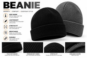 Gorro de Punto Personalizado con Forro de Satén, Unisex, Cálido para Invierno, Forro de Seda, Gorro Térmico Elástico, Gorro de Punto Acrílico Suave - Product Image 5