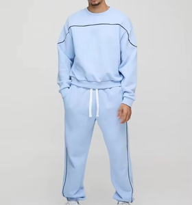 Men's Plus Size Tracksuit <b>Jogging</b> Set Top Bottom Sport Sweat <b>Suit</b> Casual Trousers Breathable 100% Cotton - Product Image 6