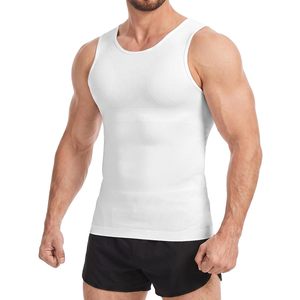 Men Slimming Compression Shirt Sleeveless <b>Shapewear</b> Vest Fitness Tank Top Wholesale Supplier - Product Image 2