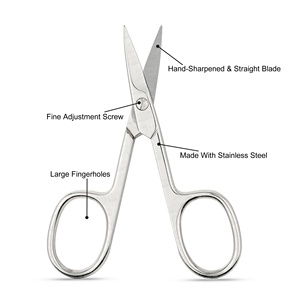 Tijeras de belleza multiusos para uñas y uñas de los pies Tijera de manicura ligera más vendida con bolsa de cuero Pu - Product Image 4