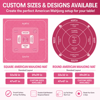 Alfombra de Mahjong Americana Directa de Fábrica, 80cm, con Estampado de Libro de Café, Tapete Cuadrado para Mesa, para Importadores, Proveedor de Obras de Arte Personalizadas