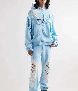เสื้อฮู้ดดี้ทรงหลวมแบบดรอปโชว์เดอร์ สไตล์ลำลอง ผ้าหนา สำหรับผู้ชาย - Product Image 6