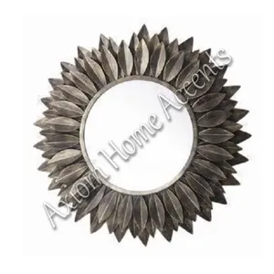 Geometric Metal Frame Decorative Wall <b>Mirror</b> for Modern Offices or Living Rooms by Axiom Home <b>Accents</b> Ideal Room - Product Image 6