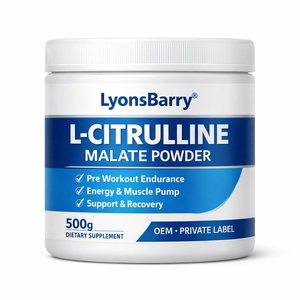 Poudre de malate de citrulline L, pré-entraînement, endurance, énergie, soutien de la musculature, amélioration de la densité osseuse, fabriqué en Inde, OEM, étiquette privée - Product Image 1