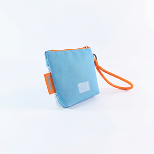 Rootsmen Custom Blue Puffy Quilted Nylon <b>Makeup</b> Bag Waterproof Soft Lightweight Travel Cosmetic Pouch Large Capacity Zipper Stor - Product Image 2