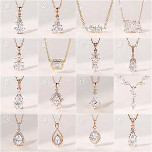 Colgante de Diamante Redondo Cultivado en Laboratorio con Certificación IGI en Oro, Oro Rosa, Oro Blanco o Plata, Color D-E-F, Claridad VVS-VS, con Cadena - Product Image 5