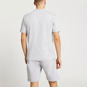 Men's T-shirt and Shorts <b>Set</b> Latest Design Fashion Wear Printing Summer T Shirt Short <b>Sets</b> Casual Solid Men T-shirt Short <b>Sets</b> - Product Image 6