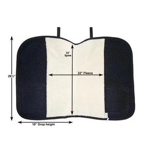 Tapis de selle de dressage pour chevaux de qualité supérieure, entièrement doublés de polaire, respirants et polyvalents, avec poches - Product Image 6
