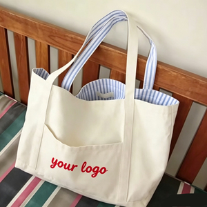 Eco Friendly Customized Cotton <b>Canvas</b> Tote <b>Bag</b> Custom Printed <b>Canvas</b> <b>Bag</b> Durable Wholesale Tote <b>Bag</b> - Product Image 5