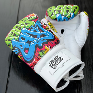 Guantes de Combate Personalizados con Diseño Nuevo, de Cuero Genuino, con Cierre de Cordones y Velcro, Correa de Muñeca Ajustable, Impresión por Sublimación, Unisex - Product Image 6