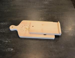 Support de livre de recettes en bois sculpté, réglable, pour comptoir de cuisine, support de tablette, cadeau - Product Image 4