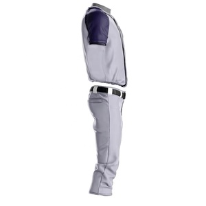Ensemble de vêtements de sport de baseball de haute qualité, nouveau design, uniforme d'équipe, couleurs personnalisées, logo, 100% polyester, séchage rapide, respirant - Product Image 3
