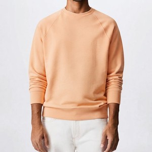 Tendance du moment : Sweat-shirt ras du cou pour homme en molleton léger, coupe droite, manches longues, style minimaliste et décontracté pour le quotidien - Product Image 1