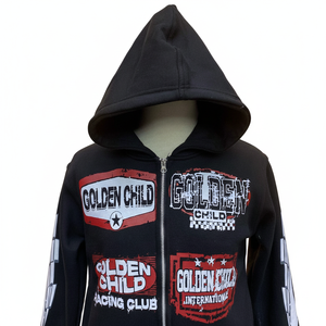 Diseña tu propio estilo. Sudadera con capucha y cremallera personalizada con logotipos impresos, precios económicos, fabricante líder, sudadera personalizada para hombre. - Product Image 2