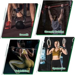 Bandes de maintien professionnelles pour poignets, sangles de soutien pour haltérophilie, powerlifting, entraînement en salle de sport, fitness, musculation, avec boucle élastique pour le pouce (lot) - Product Image 3