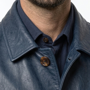 Men's Premium <b>Leather</b> Coat Business <b>Blazer</b> Men Full Sleeve Turn Down Collar <b>Leather</b> <b>Blazer</b> Men's <b>Leather</b> Coat for Office - Product Image 4